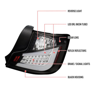 189.95 Spec-D Tail Lights Scion tC (2011-2012-2013) LED Light Bar - Black / Chrome / Smoked - Redline360