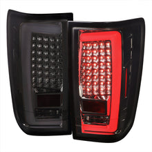 Load image into Gallery viewer, Spec-D Tail Lights Nissan Titan (04-15) LED Light Bar - Chrome / Black / Tinted Alternate Image