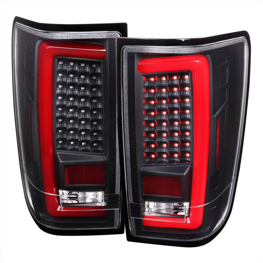 Spec-D Tail Lights Nissan Titan (04-15) LED Light Bar - Chrome / Black / Tinted