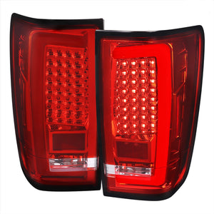 Spec-D Tail Lights Nissan Titan (04-15) LED Light Bar - Chrome / Black / Tinted