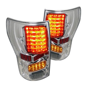 129.95 Spec-D Tail Lights Toyota Tundra (2007-2013) LED Black, Chrome or Smoked - Redline360