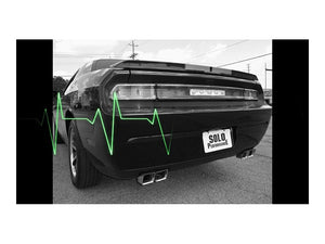 896.58 Solo Performance Mach-XV Catback Exhaust Dodge Challenger SXT V6 (09-14) Stock/Round/Square Tips - Redline360