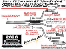 Load image into Gallery viewer, Solo Performance Mach-XV Cat-Back Exhaust [Reuse Stock Tips] Dodge Challenger R/T V8 5.7L (15-19) 991143SL - Default Title Alternate Image