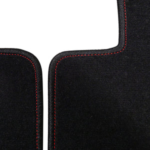 69.95 Spec-D Floor Mats Acura Integra Coupe (94-01) Black w/ Red Stitching - Front/Rear - Redline360