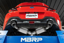 Load image into Gallery viewer, MBRP Exhaust BRZ / 86 GT86 (22-25) 3" Catback or Muffler Delete w/ Blue Burnt or Carbon Fiber TIps - Muffler Delete - Blue Burnt Tips Alternate Image