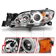 Load image into Gallery viewer, Anzo Projector Headlights Mazda3 Sedan (04-08) [w/ SMD LED Halo] Black or Chrome Housing Alternate Image