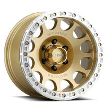 Load image into Gallery viewer, Method Race Wheels 105 Beadlock (17x9 -38 Offset) [5x5.5 / 6x5.5 Bolt Pattern] Gold / Matte Black / Machined - 5x5.5 / V3 - Gold Alternate Image
