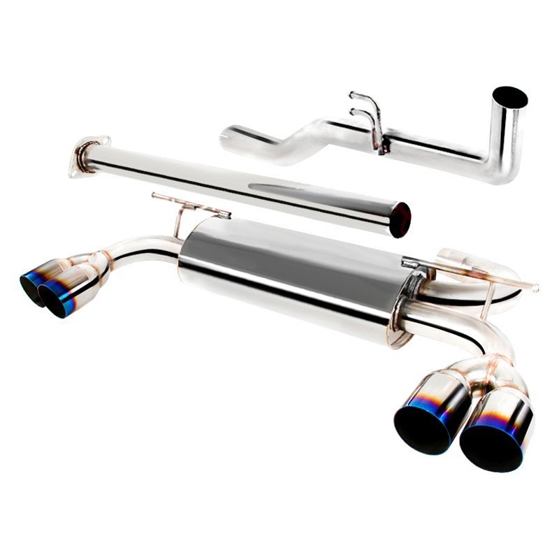 259.00 Spec-D Tuning Exhaust Hyundai Genesis 2.0T (09-14) Polished or Burnt Quad Tips - Redline360
