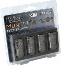 Load image into Gallery viewer, Project Kics Lug Nut Set [Monolith T1/06 - 4 PCS - Neo Chrome] M12X1.50 or M12X1.25 - Black / M12X1.50 Alternate Image