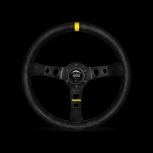 Load image into Gallery viewer, MOMO Steering Wheel (MOD.07 - Black Suede/Leather - 350mm) Black Suede/Leather Material Alternate Image