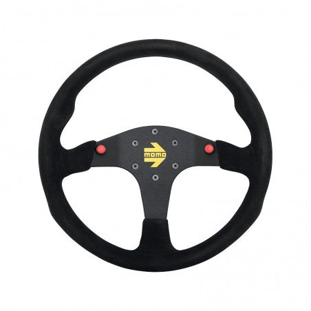 MOMO Steering Wheel (MOD.80 - Leather / Suede - 350mm - No Stitch) Lea