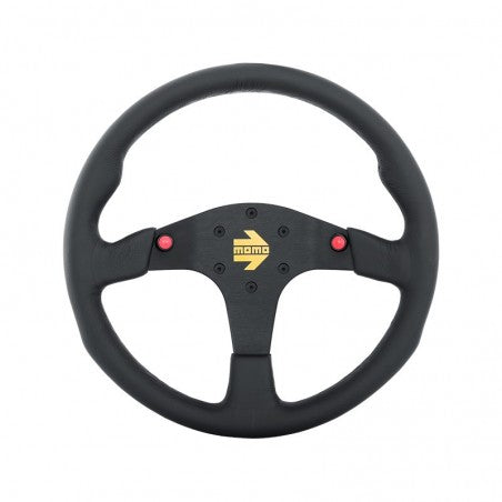 MOMO Steering Wheel (MOD.80 - Leather / Suede - 350mm - No Stitch) Lea
