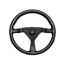 Load image into Gallery viewer, MOMO Steering Wheel (Montecarlo - Leather - Black / Red / Yellow / Blue Stitch) 320mm / 350mm Alternate Image