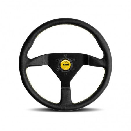 MOMO Steering Wheel (Montecarlo - Leather - Black / Red / Yellow / Blu