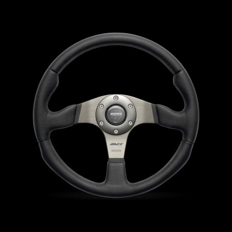 MOMO Steering Wheel (Retro - Leather - 350mm - White Stitch