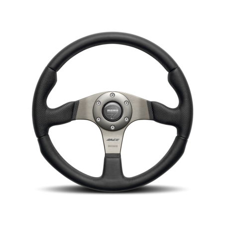 MOMO Steering Wheel (Retro - Leather - 350mm - White Stitch) RET36BK2S
