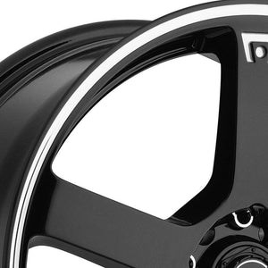 Motegi Racing MR116 Wheels (17x7 5x108 +40) Gloss Black / Matte