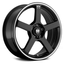 Load image into Gallery viewer, 117.00 Motegi Racing MR116 Wheels (15x6.5 4x100/4x114.3 +40) Gloss Black / Silver / Matte Black w/ Red Racing Stripe - Redline360 Alternate Image