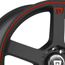 Load image into Gallery viewer, Motegi Racing MR116 Wheels (15x6.5 4X100 +40) Gloss Black or Matte Black w/ Red Racing Stripe - Gloss Black Alternate Image