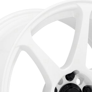 271.00 Motegi Racing MR154 Battle Wheels (18x9.5 5x114.3) [White] +15 / +30 / +38 Offset - Redline360