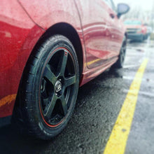 Load image into Gallery viewer, Motegi Racing MR116 Wheels (18x8 5x100 +35) Matte Black w/ Red Stripe - Default Title Alternate Image