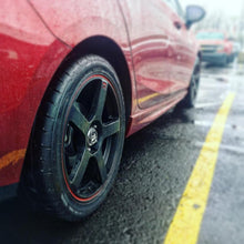 Load image into Gallery viewer, Motegi Racing MR116 Wheels (15x6.5 4X100 +40) Gloss Black or Matte Black w/ Red Racing Stripe - Gloss Black Alternate Image