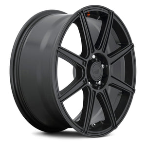 171.00 Motegi Racing MR142 CS8 Wheels (16x7 5x108 +40) Satin Black or Satin Black w/ Red Stripe - Redline360