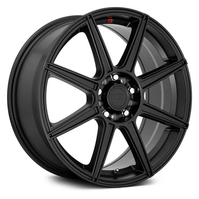 183.00 Motegi Racing MR142 CS8 Wheels (17x7 4x100/4x114.3 +40) Satin Black or Satin Black w/ Red Stripe - Redline360