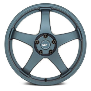244.00 Motegi Racing MR151 CS5 Wheels (19x8.5 5x100 +30) Gunmetal / Satin Black / Satin Metallic Blue - Redline360