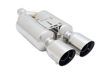 Load image into Gallery viewer, Megan Racing M-RS Muffler (2.3" Dual Muffler) w/ 3.9" Slant Polished Tips - Default Title Alternate Image
