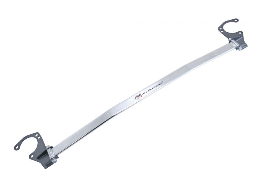 74.95 Megan Racing Strut Bar BMW 320i 328i 325i 328i 330i E90/E92 [Front - Race Spec] (06-11) Polished Upper - Redline360