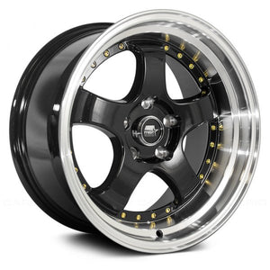 185.50 MST MT07 Wheels (17x9.0 5x114.3 +20 Offset) Black / Gunmetal / Silver / White - Redline360