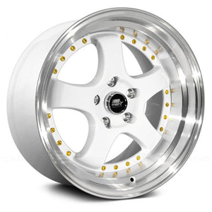 185.50 MST MT07 Wheels (17x9.0 5x114.3 +20 Offset) Black / Gunmetal / Silver / White - Redline360