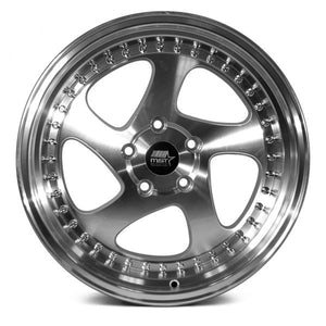 275.95 MST MT15 Wheels (18x9.5 5x114.3 +35 Offset) Silver w/ Machined Face - Redline360