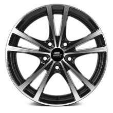 Load image into Gallery viewer, 164.95 MST Saber Wheels (15x6.5 4x100 / 5x114.3 +45 Offset) Glossy Black w/ Machined Face - Redline360 Alternate Image