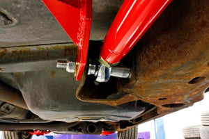289.95 BMR Lower Control Arms Chevy Malibu (78-87) [Double Adjustable] Red or Black - Redline360