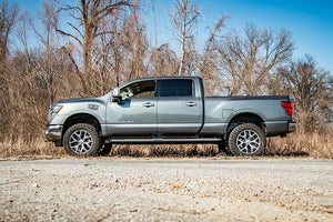 Rough Country Leveling Kit Nissan Titan XD 2WD/4WD (16-21) [2.5" Leveling] Aluminum or Anodized Red Spacers