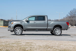 Rough Country Leveling Kit Nissan Titan XD 2WD/4WD (16-21) [2.5" Leveling] Aluminum or Anodized Red Spacers