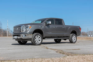 Rough Country Leveling Kit Nissan Titan XD 2WD/4WD (16-21) [2.5" Leveling] Aluminum or Anodized Red Spacers