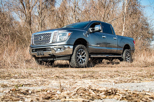 Rough Country Leveling Kit Nissan Titan XD 2WD/4WD (16-21) [2.5" Leveling] Aluminum or Anodized Red Spacers