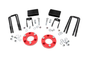 Rough Country Leveling Kit Nissan Titan XD 2WD/4WD (16-21) [2.5" Leveling] Aluminum or Anodized Red Spacers