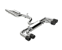 Load image into Gallery viewer, MBRP Exhaust VW Golf R MK8 2.0L (22-24) 3" Catback - 2.5" Quad Rear Exit w/ Carbon Fiber Tips/ Active Exhaust/ T304 Stainless Steel Alternate Image