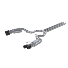 Load image into Gallery viewer, MBRP Exhaust Ford Mustang GT 5.0 (18-23) 3" Catback w/ Quad Dual Wall Tips - Race or Street Version - Race / 304 Stainless - Carbon Fiber Tips Alternate Image