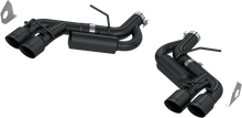 Load image into Gallery viewer, MBRP Axleback Exhaust Chevy Camaro ZL1 6.2L V8 NPP (17-24) Race Version [Quad Rear Exit] Black-Coated / Stainless / Aluminized Steel - Black-Coated Alternate Image