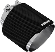 Load image into Gallery viewer, MBRP Exhaust Tip [3" ID / 5" OD Out / 6.5" Length / Angle Cut] T304 Stainless / Burnt End / Carbon Fiber - Carbon Fiber Tip Alternate Image