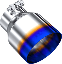 Load image into Gallery viewer, MBRP Exhaust Tip [3" ID / 5" OD Out / 6.5" Length / Angle Cut] T304 Stainless / Burnt End / Carbon Fiber - Burnt End Tip Alternate Image