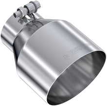 Load image into Gallery viewer, MBRP Exhaust Tip [3" ID / 5" OD Out / 6.5" Length / Angle Cut] T304 Stainless / Burnt End / Carbon Fiber - T304 Stainless Steel Tip Alternate Image