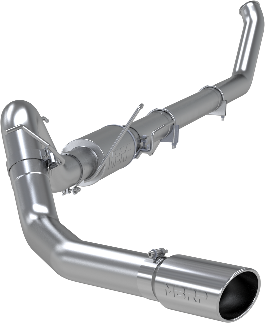 644.99 MBRP Catback Exhaust Dodge Ram 5.9L Cummins I6 305HP 4WD (03-04) Street Version [Single Side Exit] T409 Stainless or Aluminized Steel - Redline360