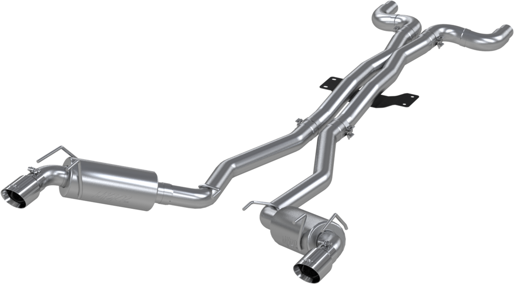 909.99 MBRP Catback Exhaust Chevy Camaro 6.2L V8 6-Speed Manual (10-15) Race Version [Dual Rear Exit] Round Polished Tips - Redline360