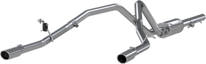 534.99 MBRP Catback Exhaust GMC Sierra 1500 4.8L/5.3L/6.0L Vortec V8 (09-13) Tour Version [Dual Rear Exit] Aluminized - Redline360